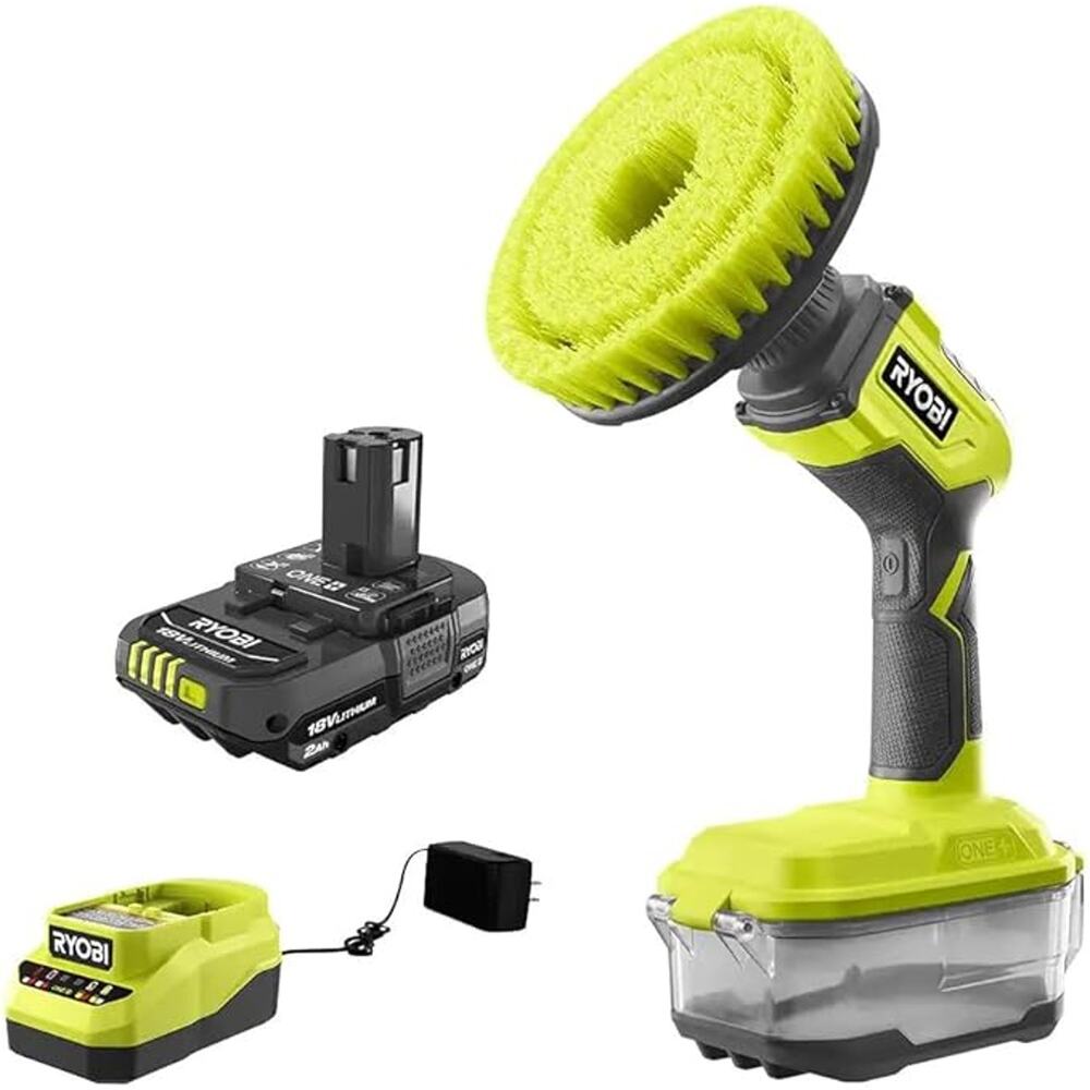 NEW WITH DEFECTS RYOBI ONE+ 18V Cordless Compact Power Scrubber - Tool Only